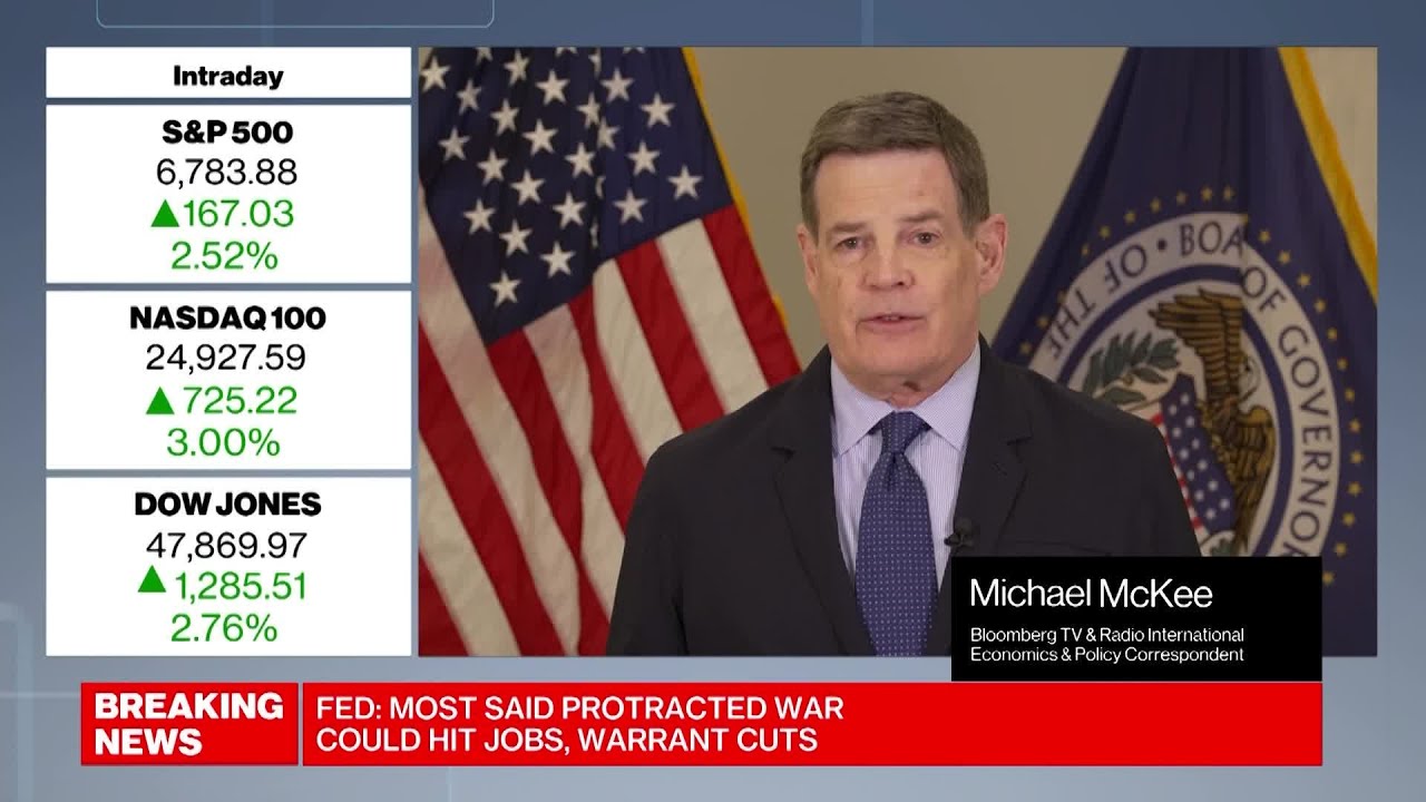 Fed Minutes Show Officials See Dual-Sided Risks From Iran War