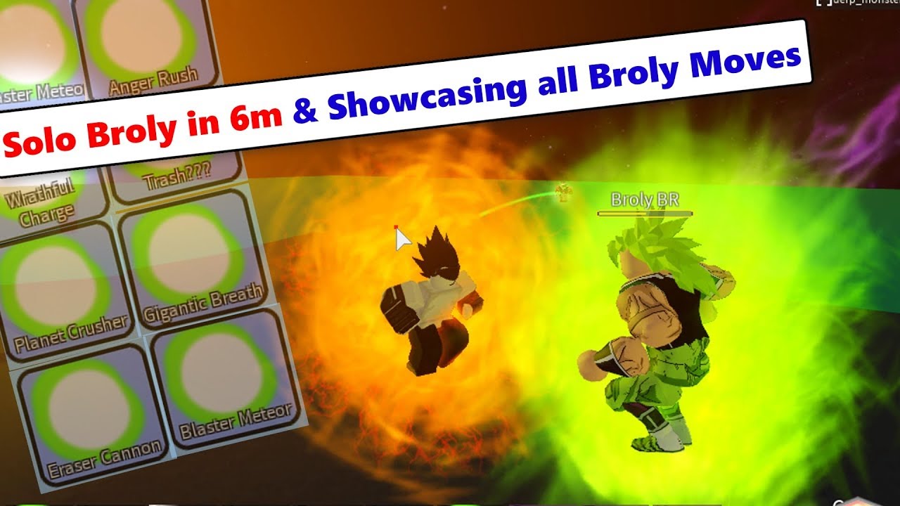 Solo Broly in 6 minutes & Showcasing all Broly Moves (OP) | DBZ Final Stand