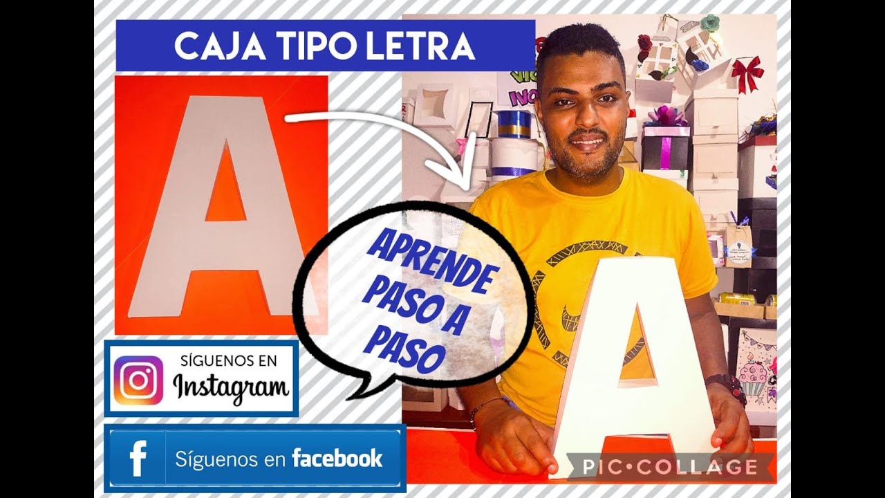 Como Hacer Una Caja Letra