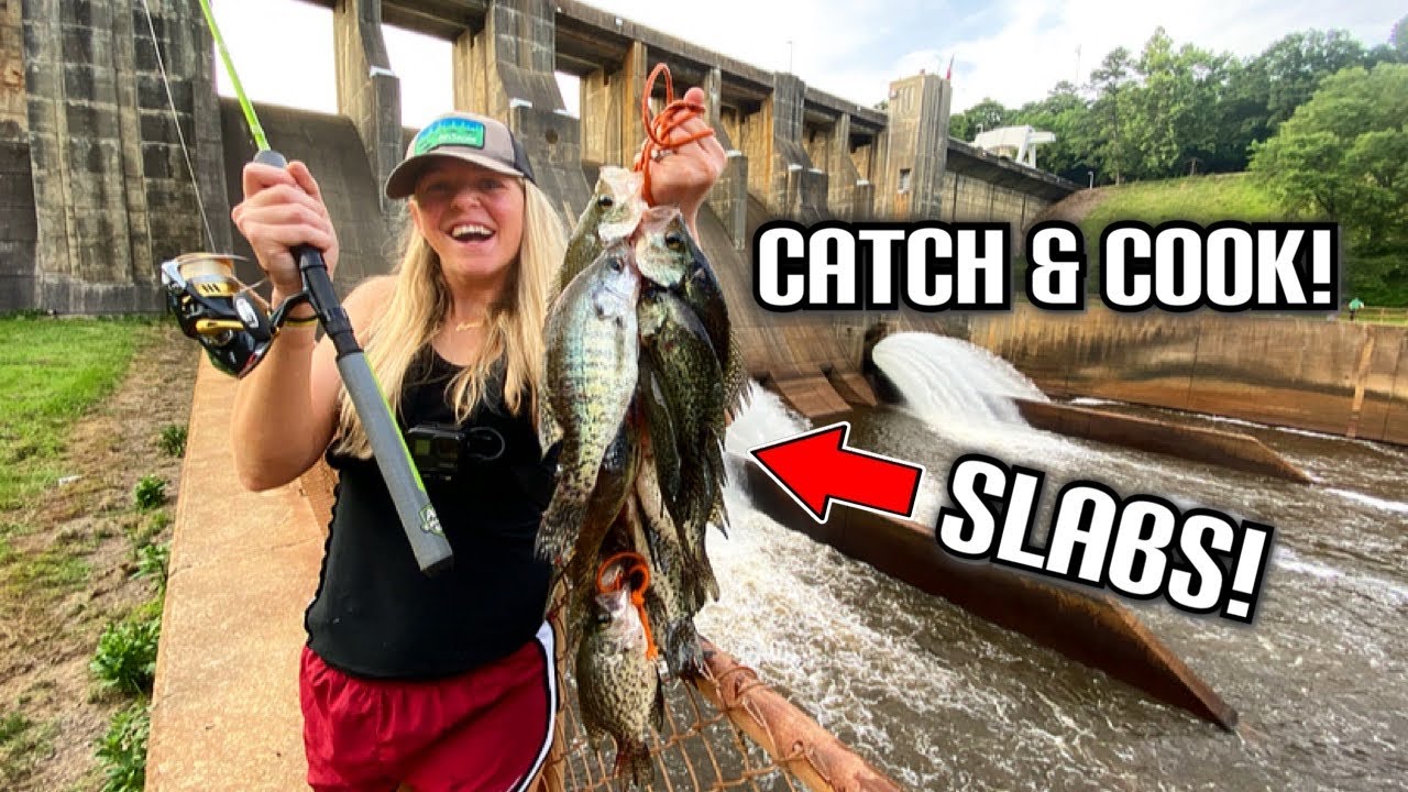 CRAPPIE FISHING a MASSIVE SPILLWAY!!! CATCH, CLEAN, and COOK Fish Tacos!!!