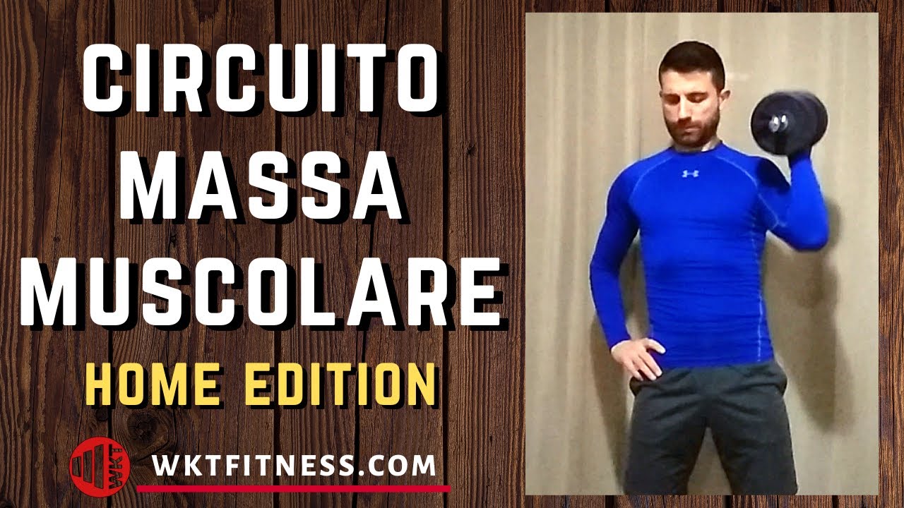 CIRCUITO COMPLETO MASSA MUSCOLARE A CASA CON MANUBRIO
