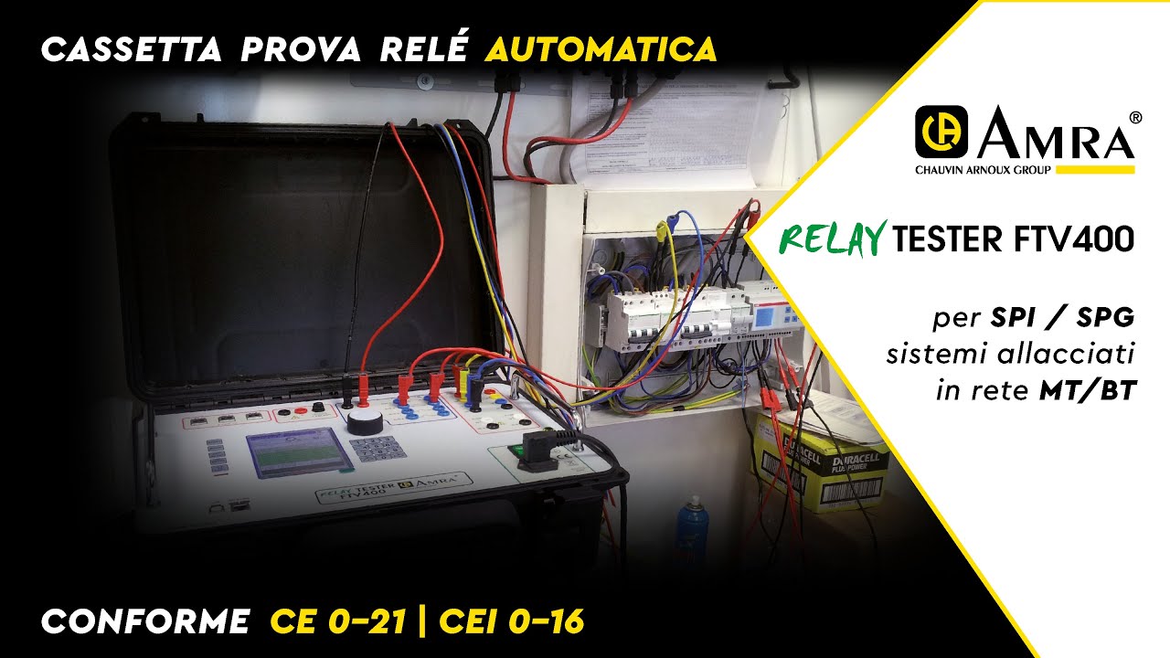 RELAY TESTER FTV400 | Verifica Automatica Protezione Generale | Video 1