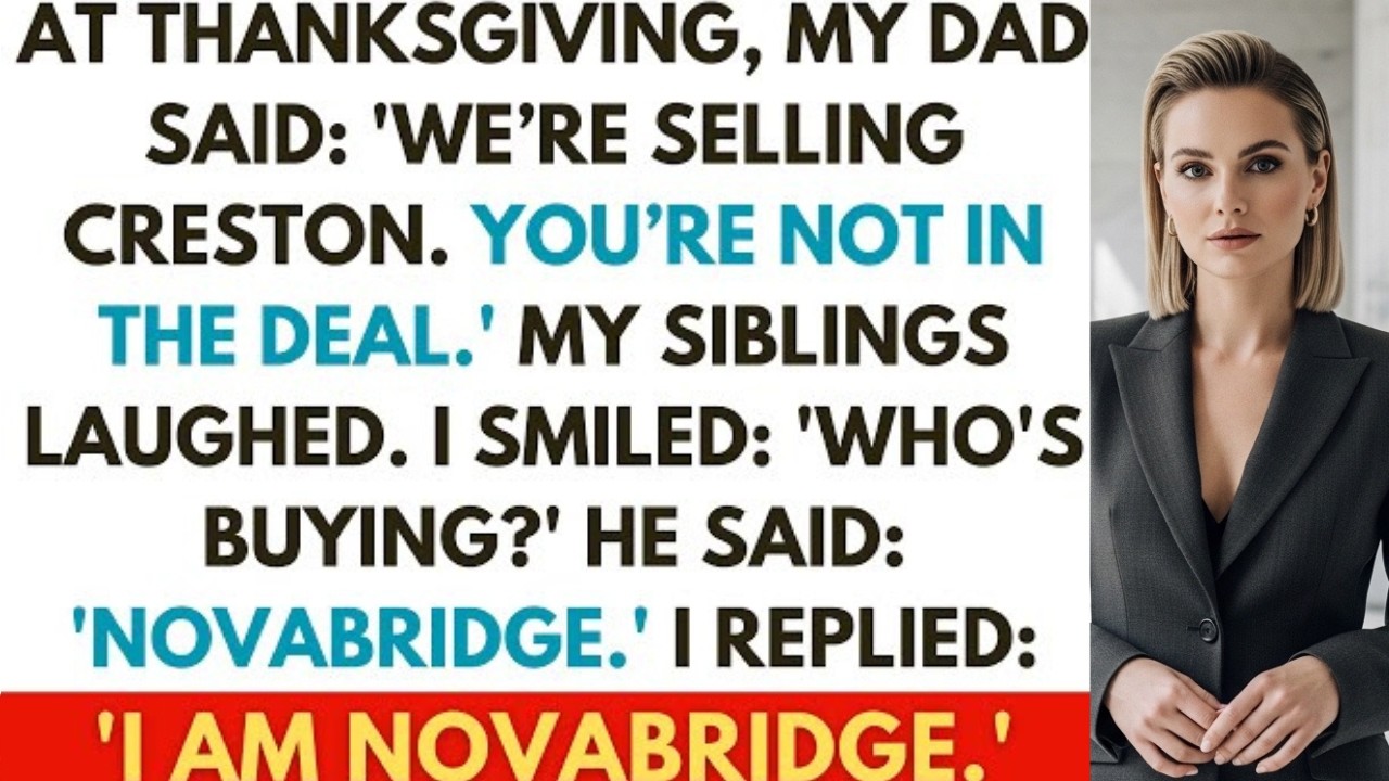 At Thanksgiving, My Dad Announced He Was Selling the Family Business—And I’d Get Nothing