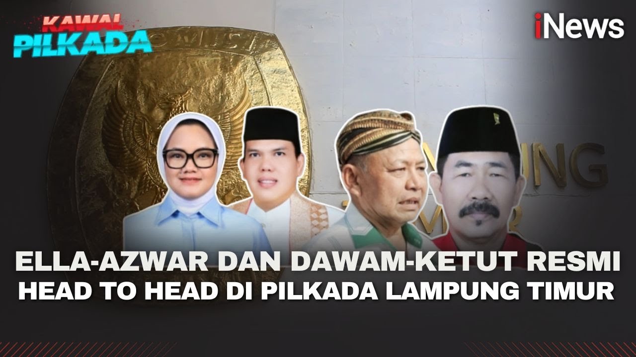 KPU Lampung Timur Resmi Tetapkan 2 Pasangan Calon untuk Pilkada 2024