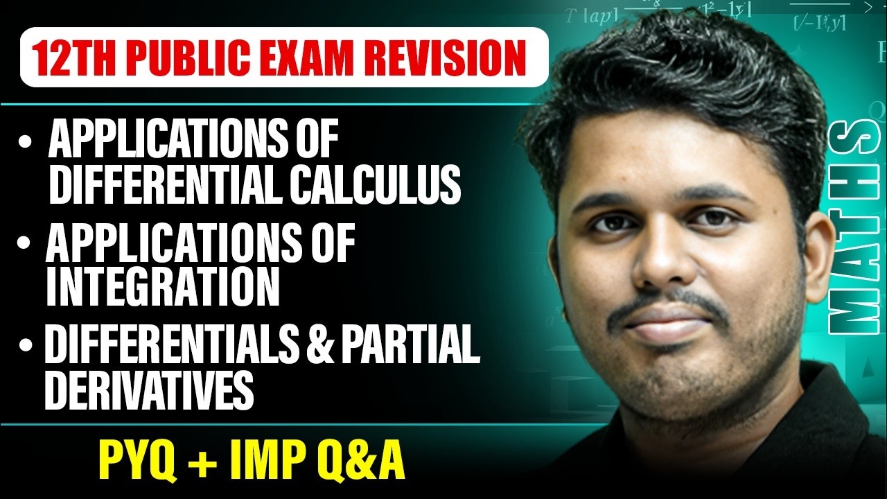 APPLICATIONS OF MATRICIES AND OTHER CHAPTER | MATHS in Tamil | 12th Std Public Exam Revision 2026