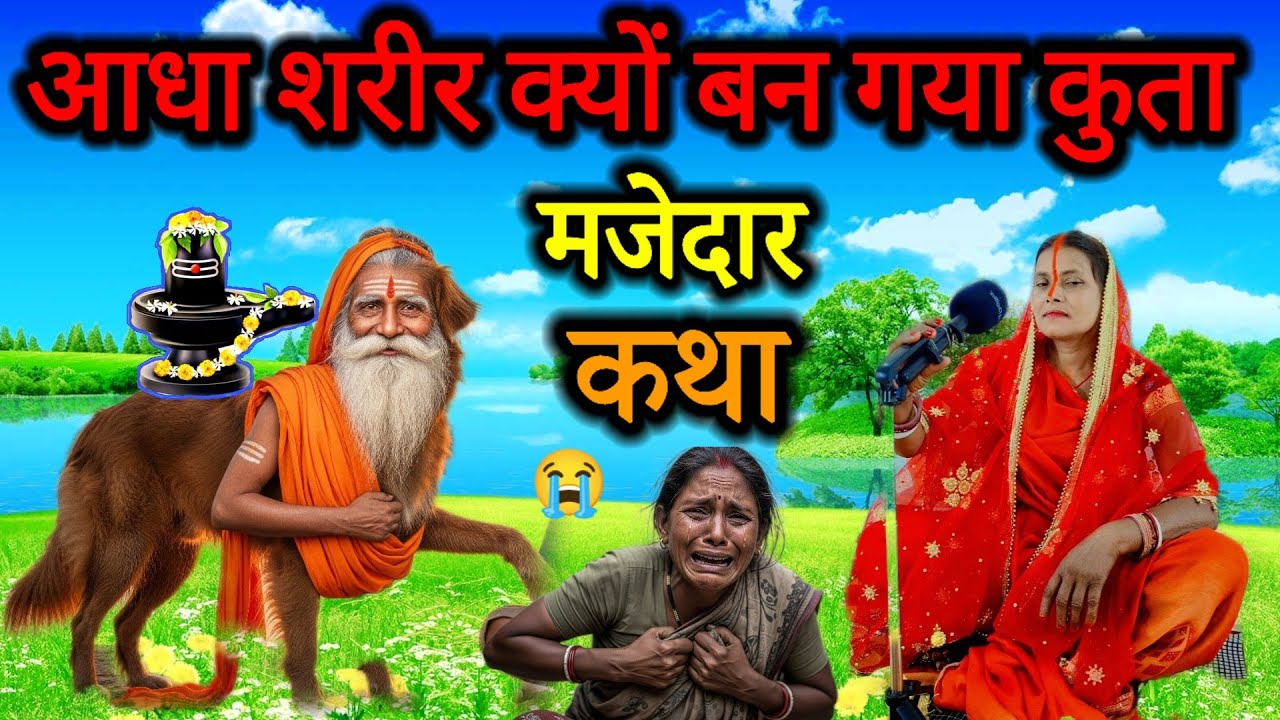 आधा शरीर क्यों बना कुता दुखभरा शिव चर्चा कथा | shiv ji ka kahani | #shivkatha शिव चर्चा कथा