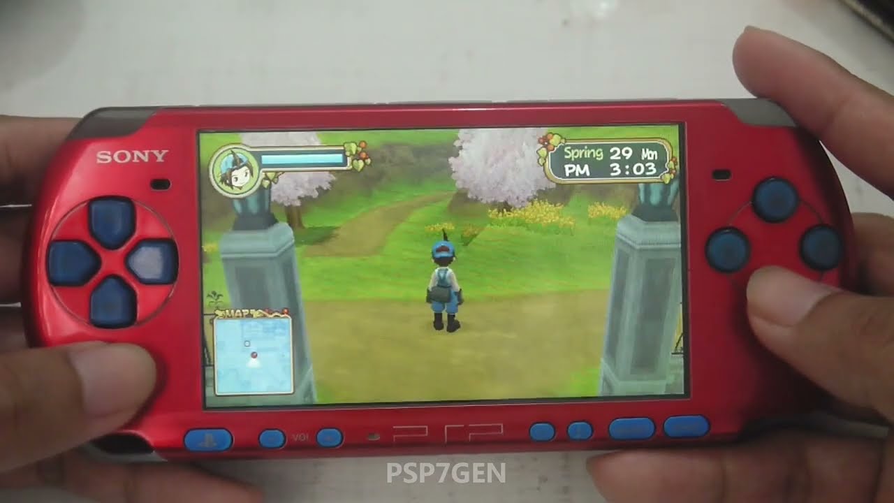 Harvest Moon Hero of Leaf Valley Gameplay PSP (PlayStation Portable)