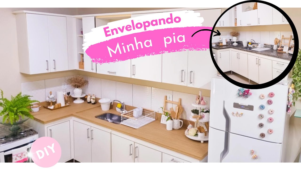 COMO ENVELOPAR SUA PIA DO JEITO CERTO | APLICAÇÃO DE VINIL ADESIVO NA PIA | DIY
