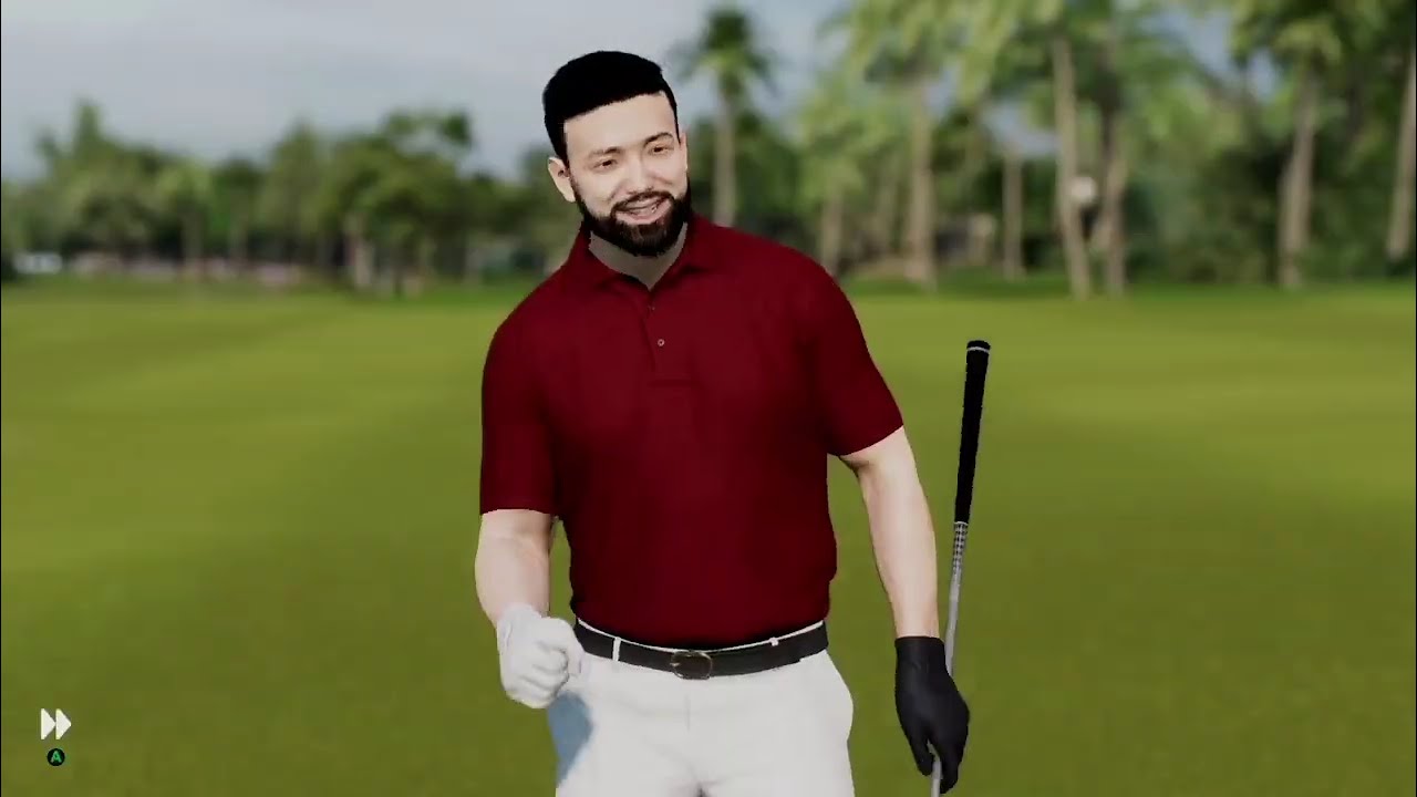 EA PGA TOUR - first tournament and shot 12 under on teeth of the dog 