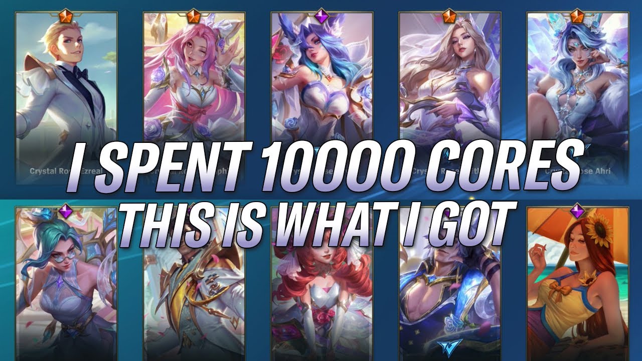 I SPENT 10000 CORES THIS IS WHAT I GOT! CRYSTAL ROSE GACHA WILD RIFT | RiftGuides | WildRift