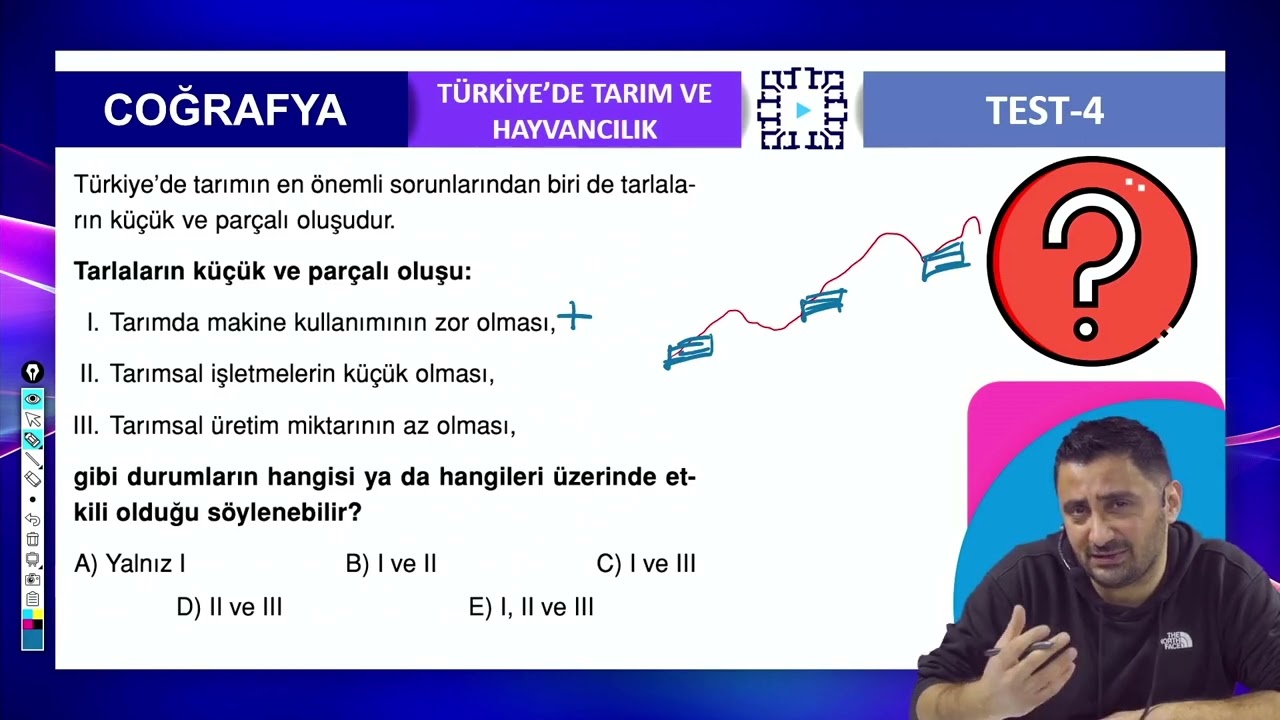 Türkiye'de Tarım ve Hayvancılık Test 4 Soru 2