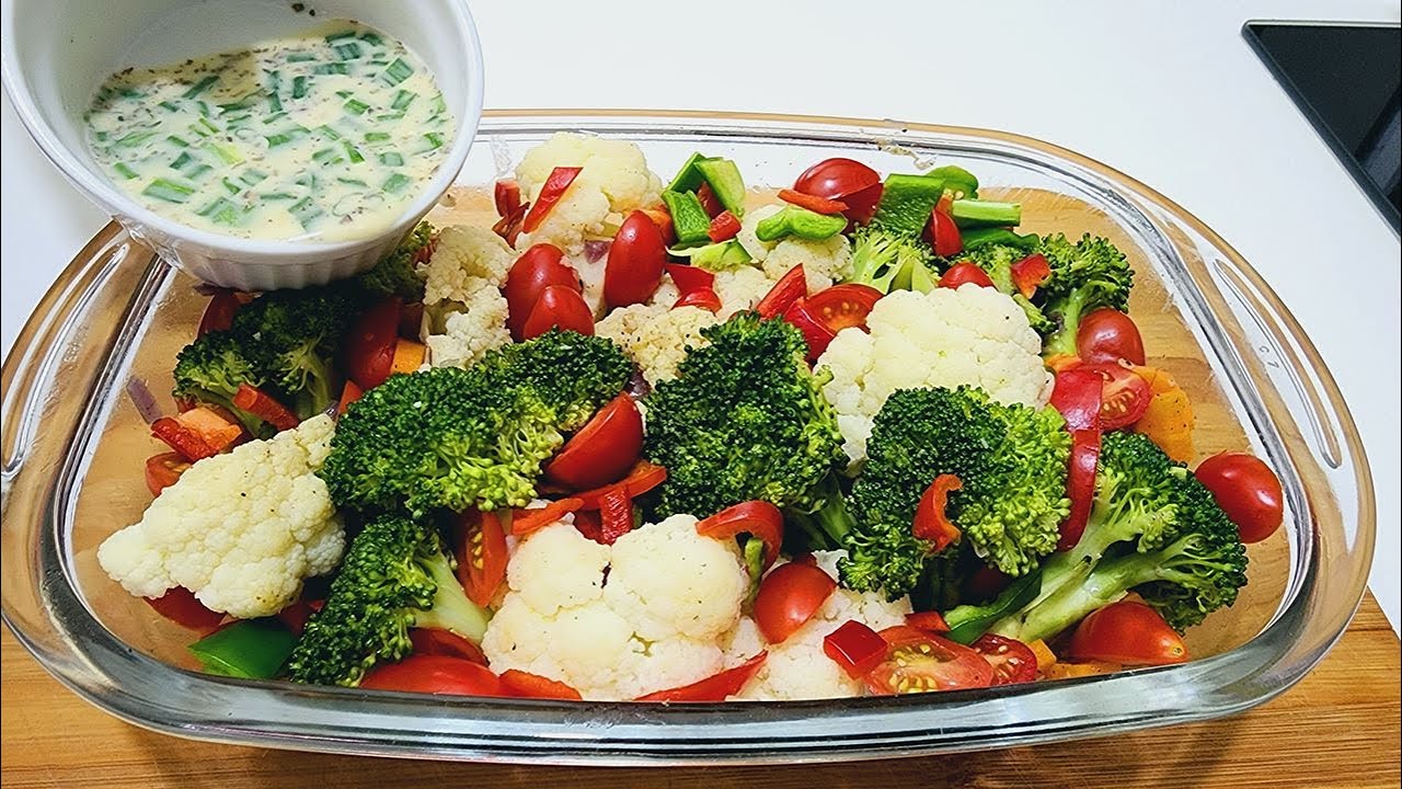 RECEITA DE FORNO 😋Deliciosa receita de couve-flor com brócolis!