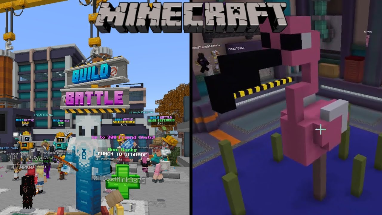 LIVE DE MINECRAFT! ⛏️ Build Battle e V&aacute;rios Minigames 🎮