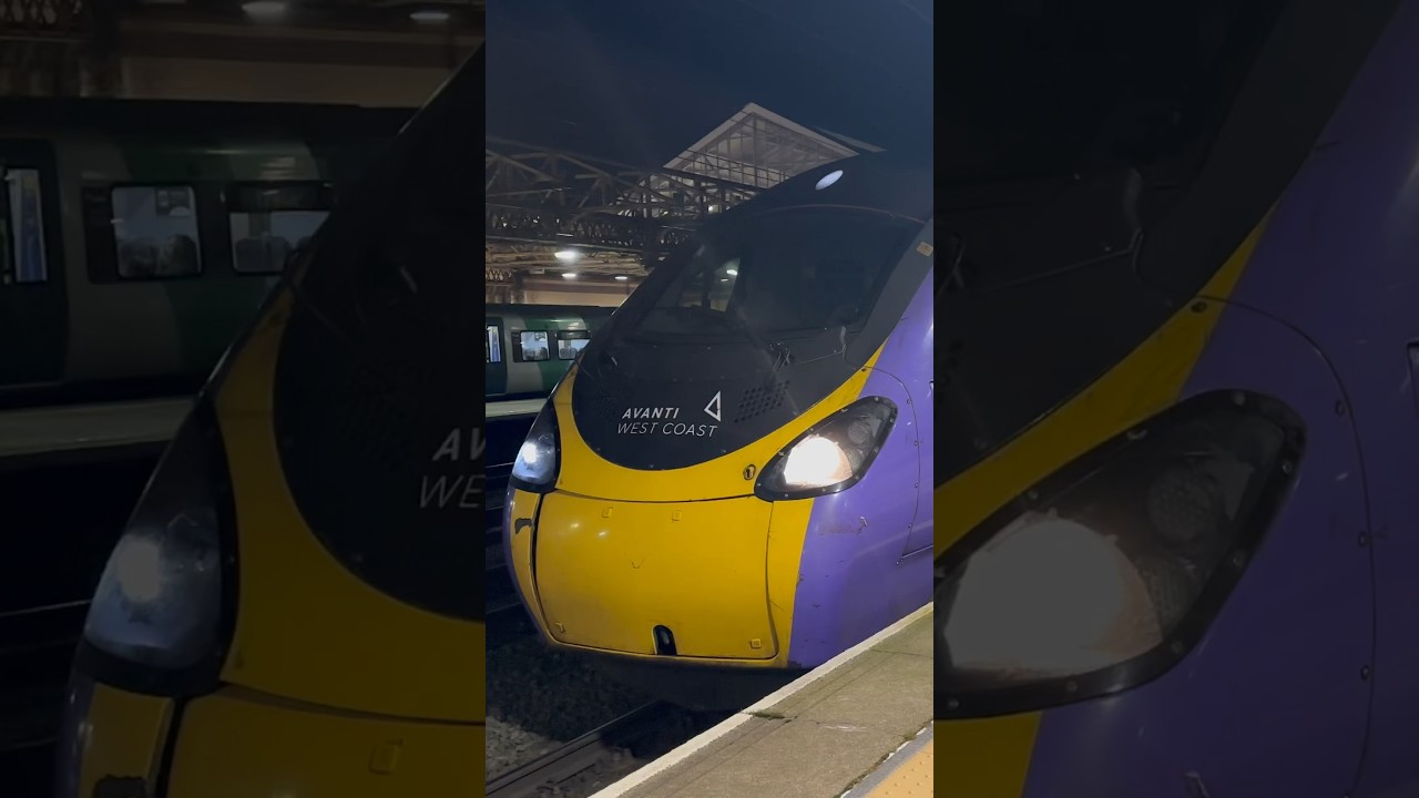 Avanti West Coast Pendolino (progress) Departing Crewe 7/2/24 #railways #train ￼