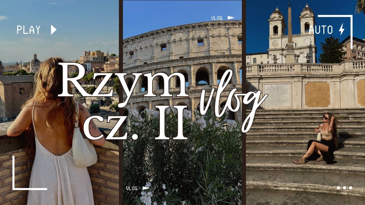 Vlog∙32 Rzym | zatrzymali mnie na lotnisku | Koloseum | Forum Romanum | Palatyn | Watykan | jedzenie
