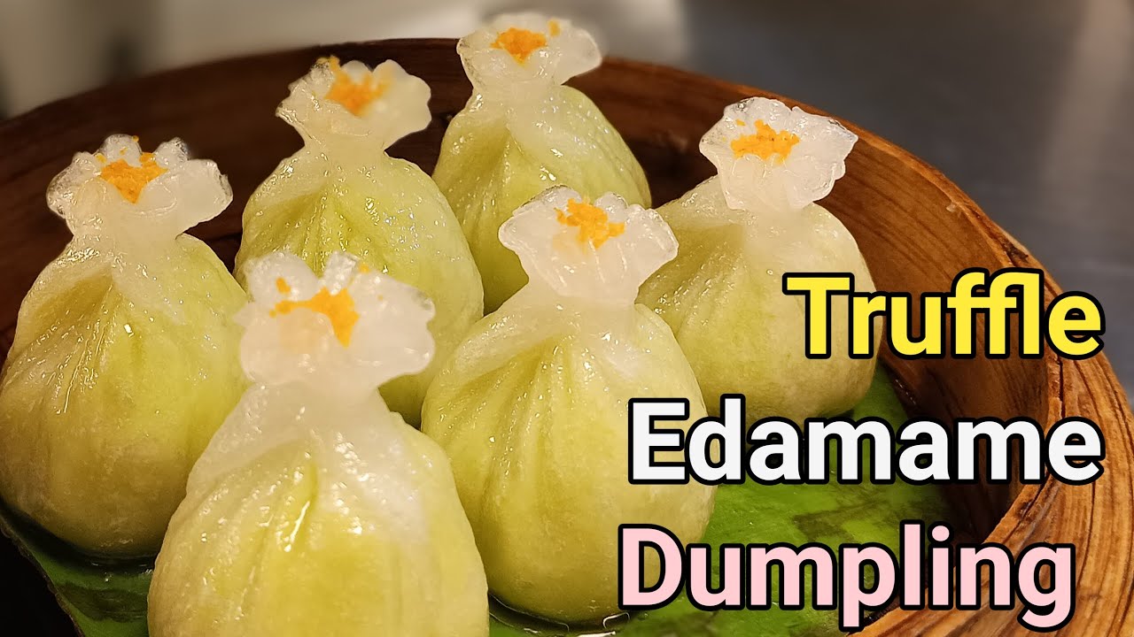 Truffle Edamame Dumpling, Edamame Dumpling Recipe, Truffle Dim Sum Recipe,New Year Special Recipe.