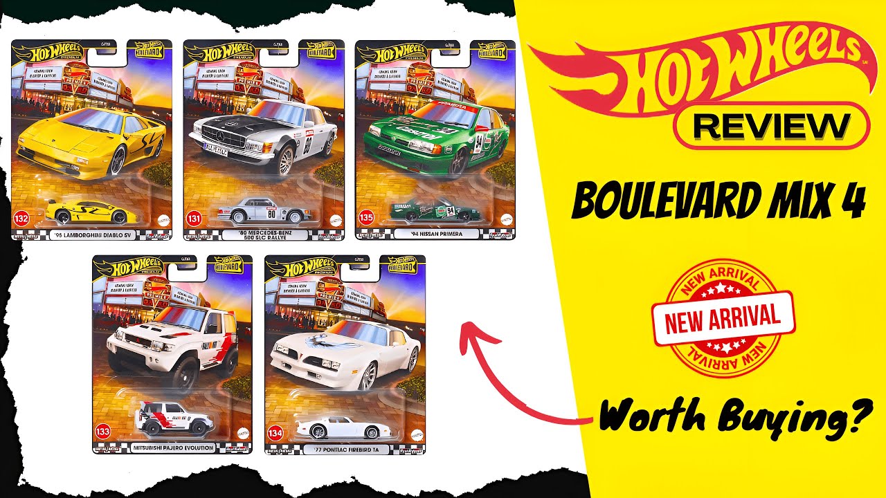 2025 Hot Wheels Boulevard Mix 4 Unboxing & Review