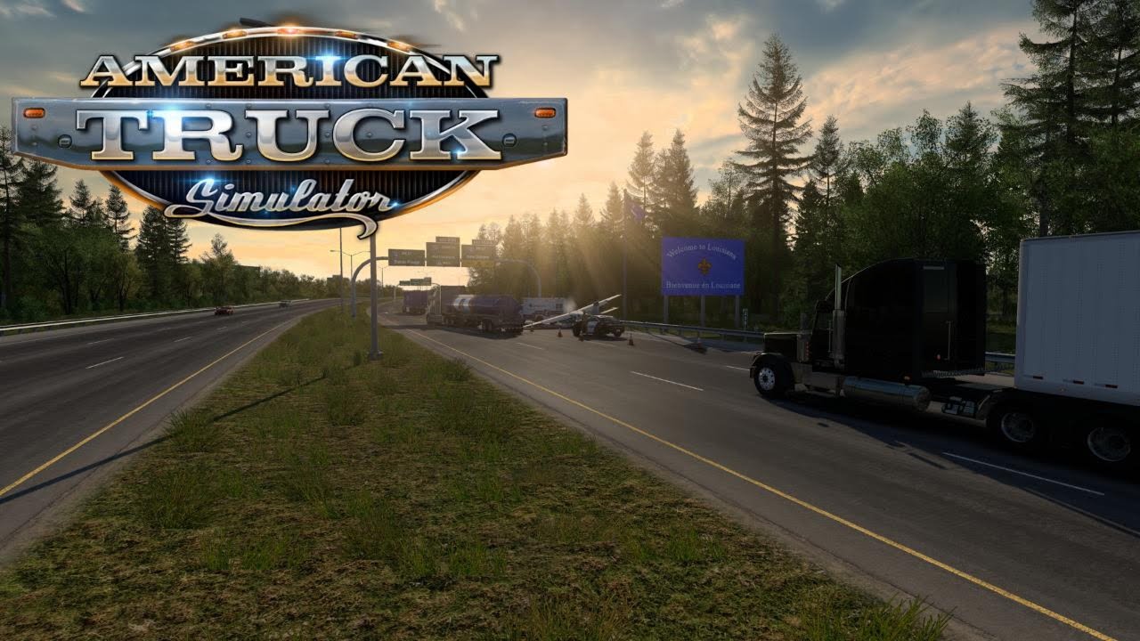 A Truck Driver Plays American Truck Simulator|UPS LOAD TO NEW ORLEANS, LA.|UPS MOD|