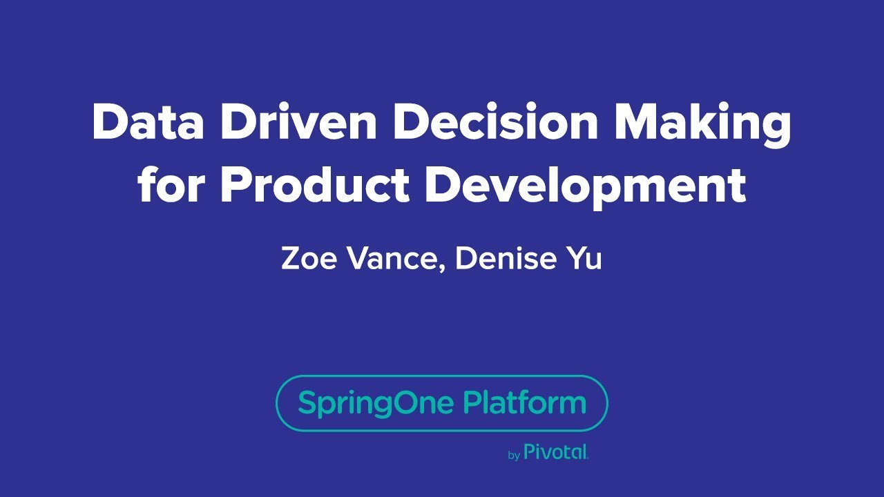 Data Driven Decision Making