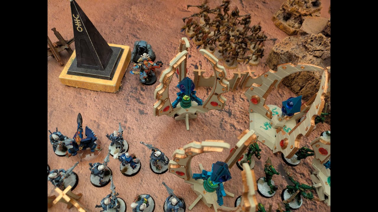 Eldar Vs Tau Empire And Space Marines (Teams) Warhammer 40k 4th Edition Battle Report N° 110