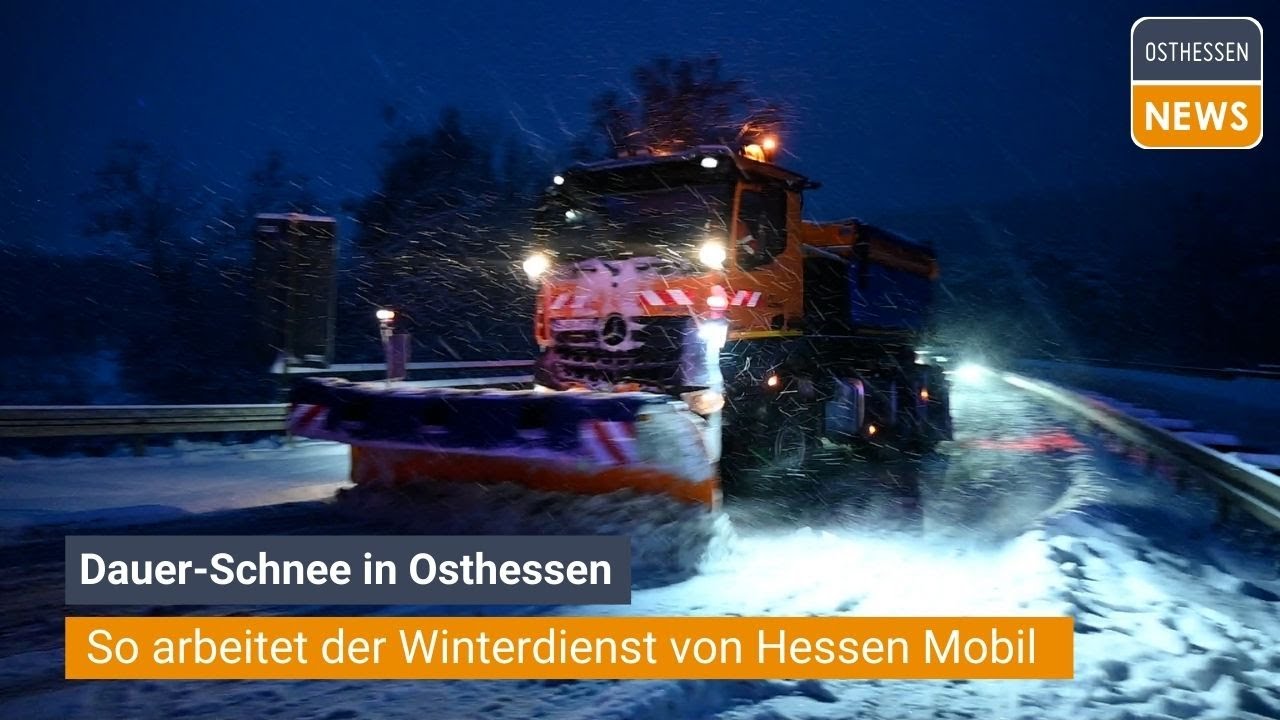 REGION: Dauer-Schnee in Osthessen - So arbeitet der Winterdienst von Hessen Mobil