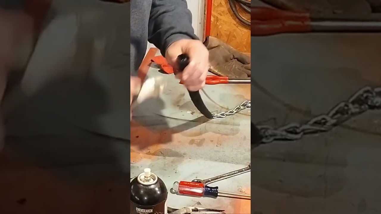 #diy #tailgate #chain #and #rubber #guard #spray #with #oil #truck