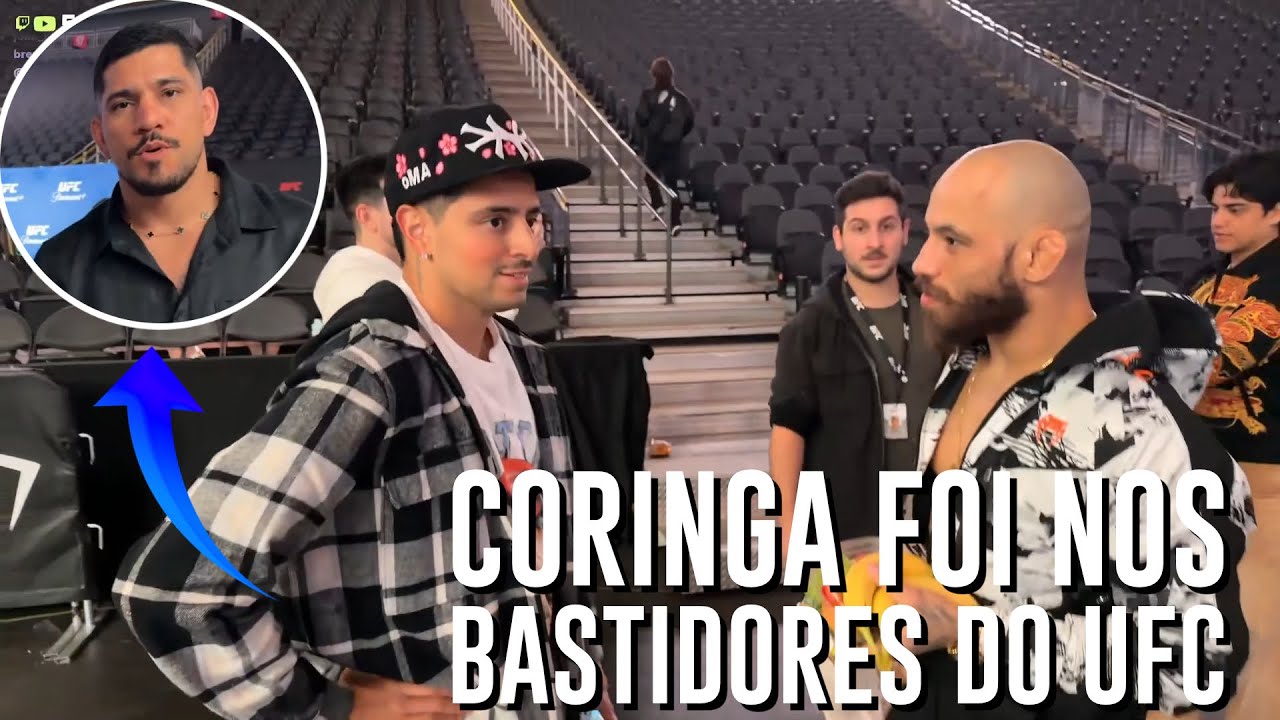 CORINGA FOI NOS BASTIDORES DO UFC E ENCONTROU O POATAN E JEAN SILVA!!!