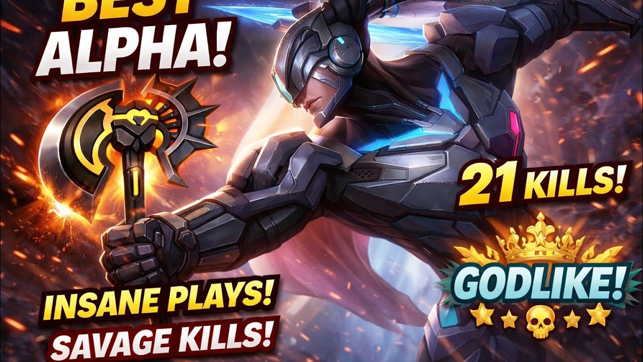 21 KILLS ALPHA 🔥 GODLIKE MATCH | SAVAGE MOMENTS