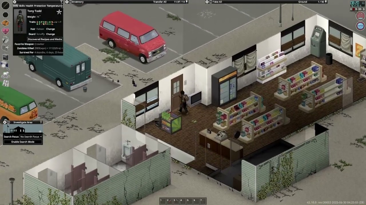 Tony Todd Tried To Survive Project Zomboid's CDDA Challenge In Build 42 (Part 63)