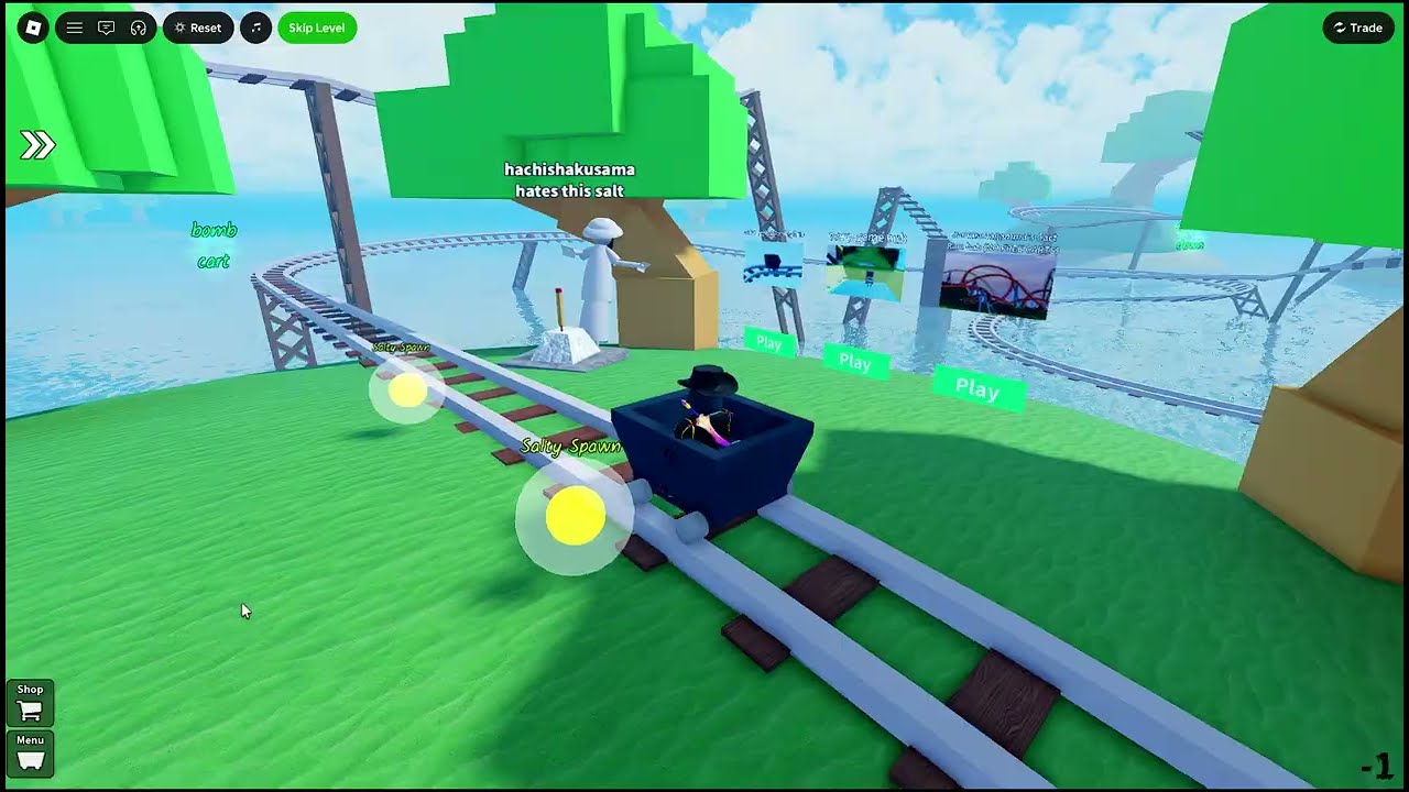 Salty Islands, Create a Cart Ride! Roblox