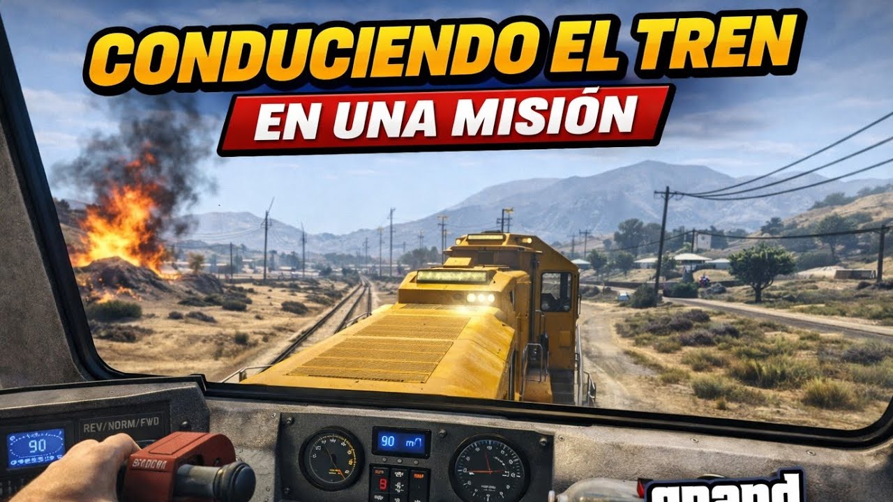 Gta online - Conduciendo el tren en una misión