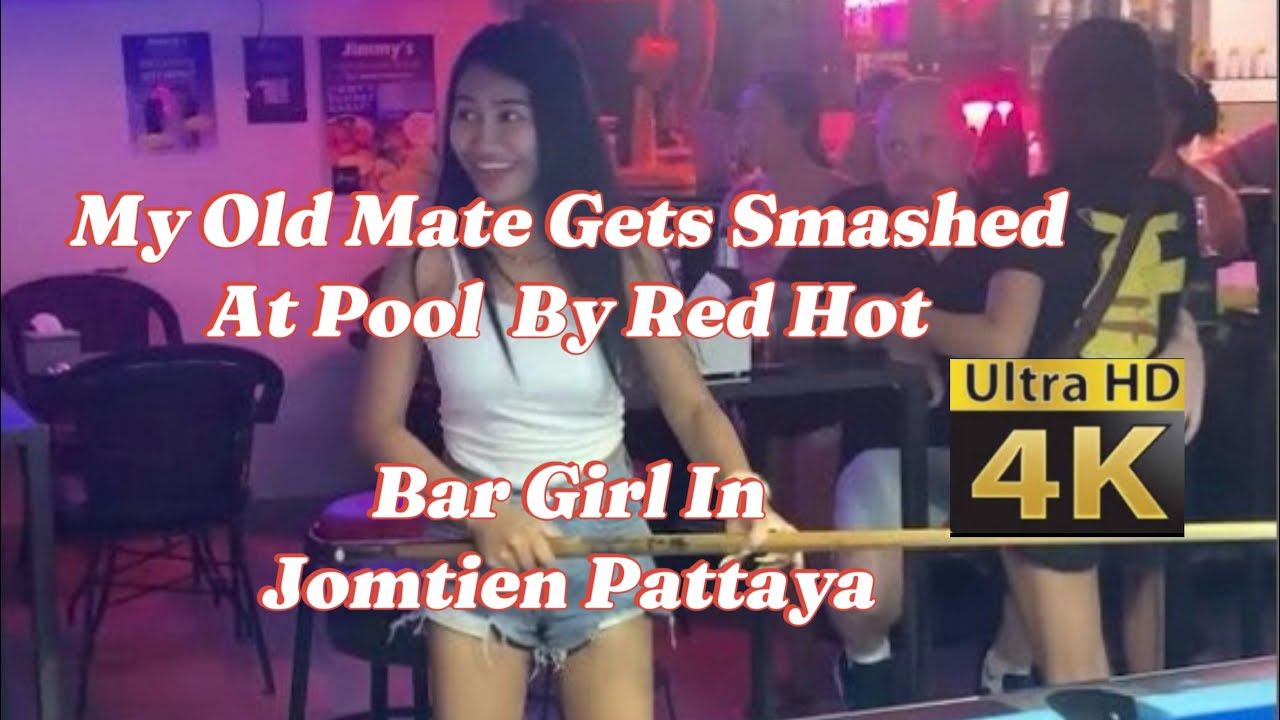 JOMTIEN BAR GIRL PLAYS POOL WITH OLD MAN #Fun With Hot Thai Lady Whilst GF Is Hard At Work #Pattaya