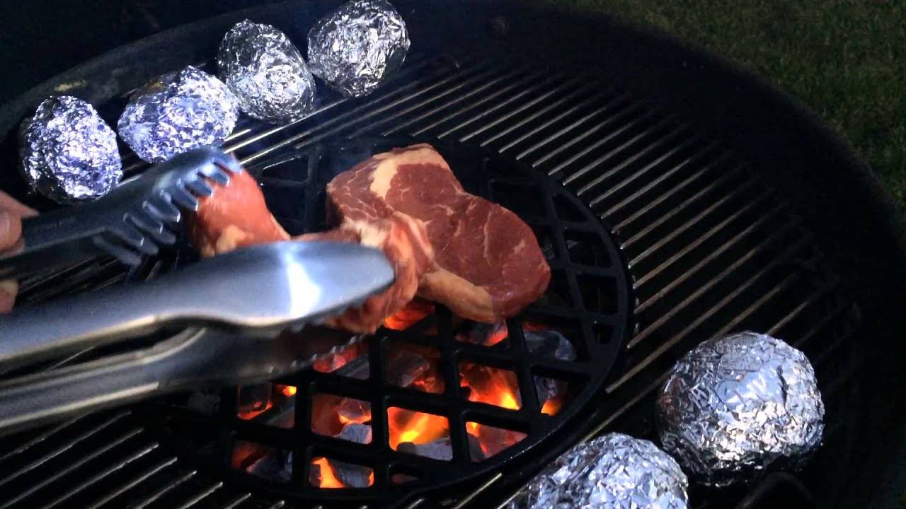 Dry Aged Beef, Rib-Eye (Ribeye) Steak vom Weber Kugelgrill