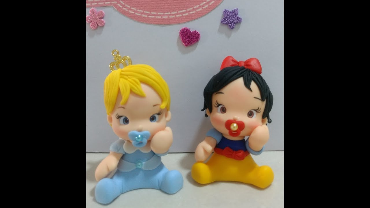 DIY princesa baby em biscuit Cinderela👑