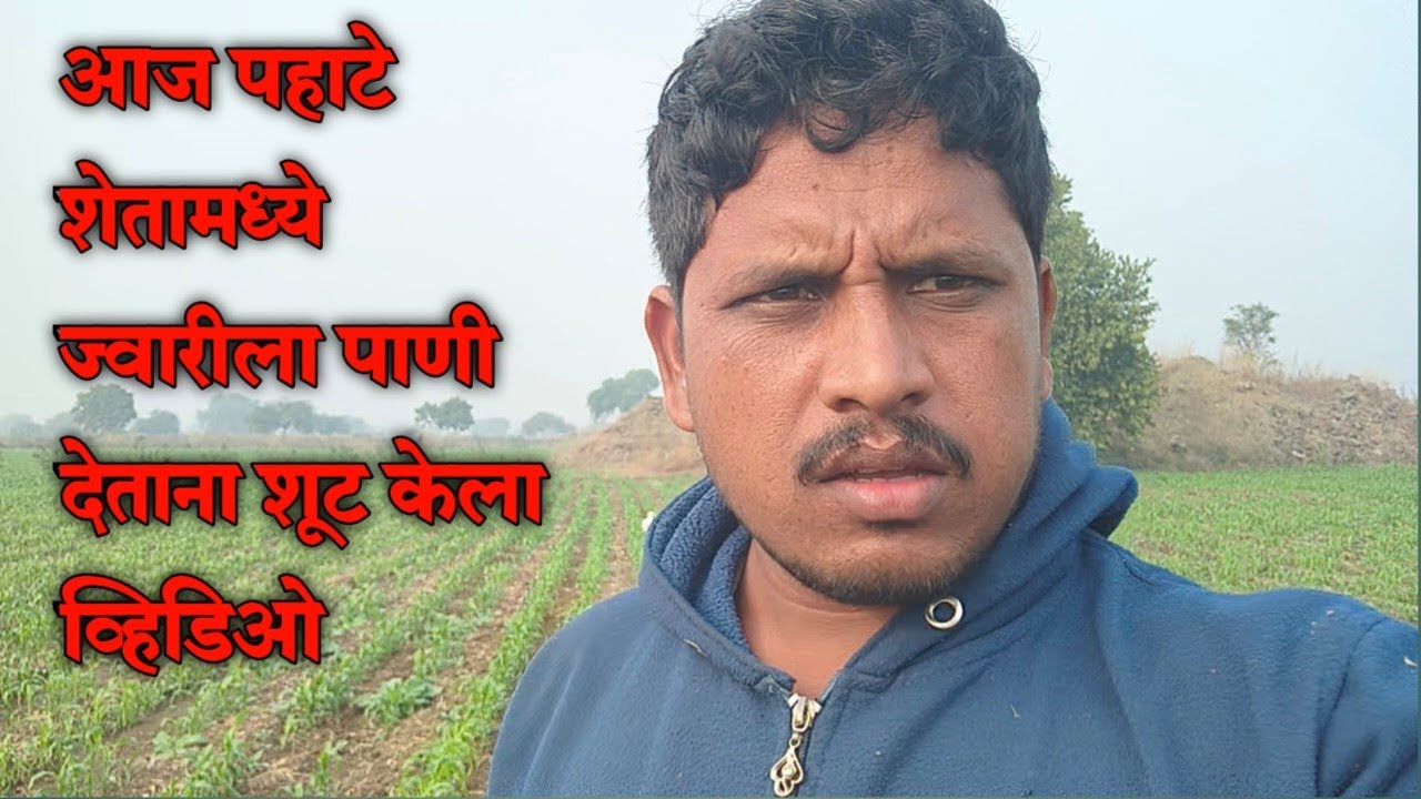 आज सकाळी सकाळी ज्वारीला पाणी द्यायला शेतात गेलतो | #subscribe