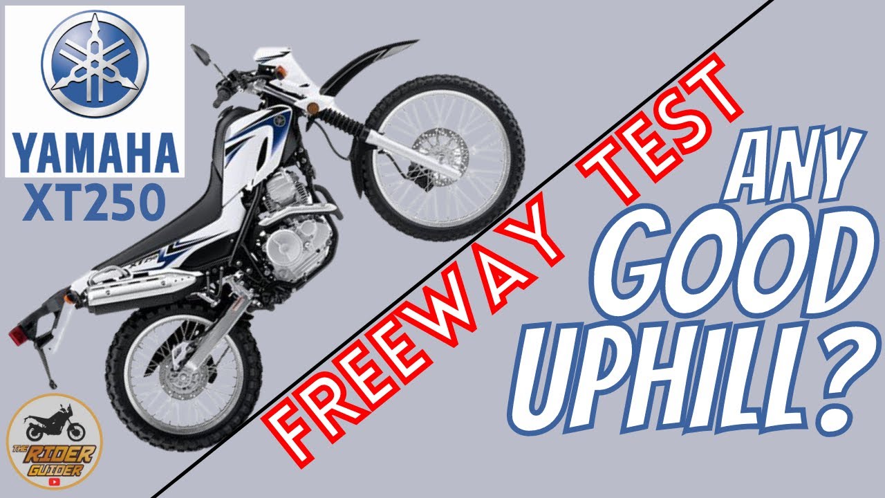 YAMAHA XT250 TOP SPEED UPHILL TEST IN TRAFFIC