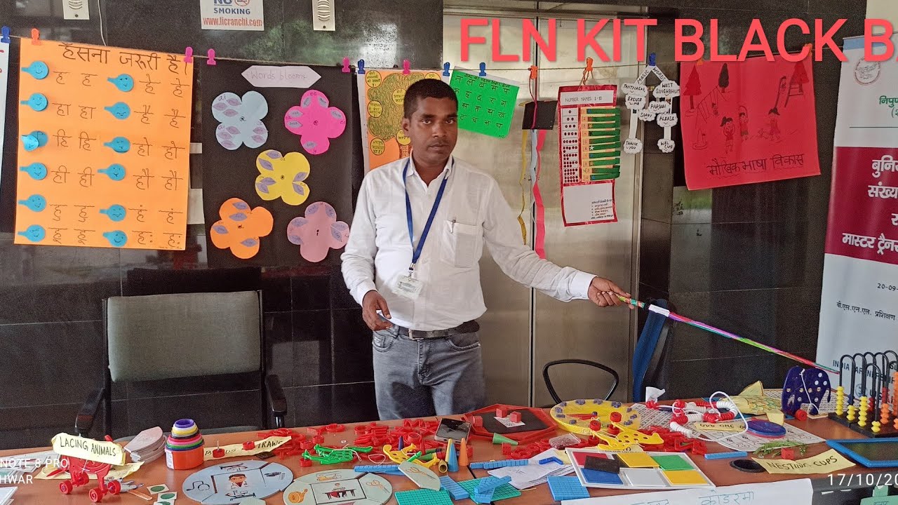 FLN KIT BLACK BAG /FLN किट काला बैग। बुनियादी साक्षरता और संख्याज्ञान।fln kit black bag.Intersting