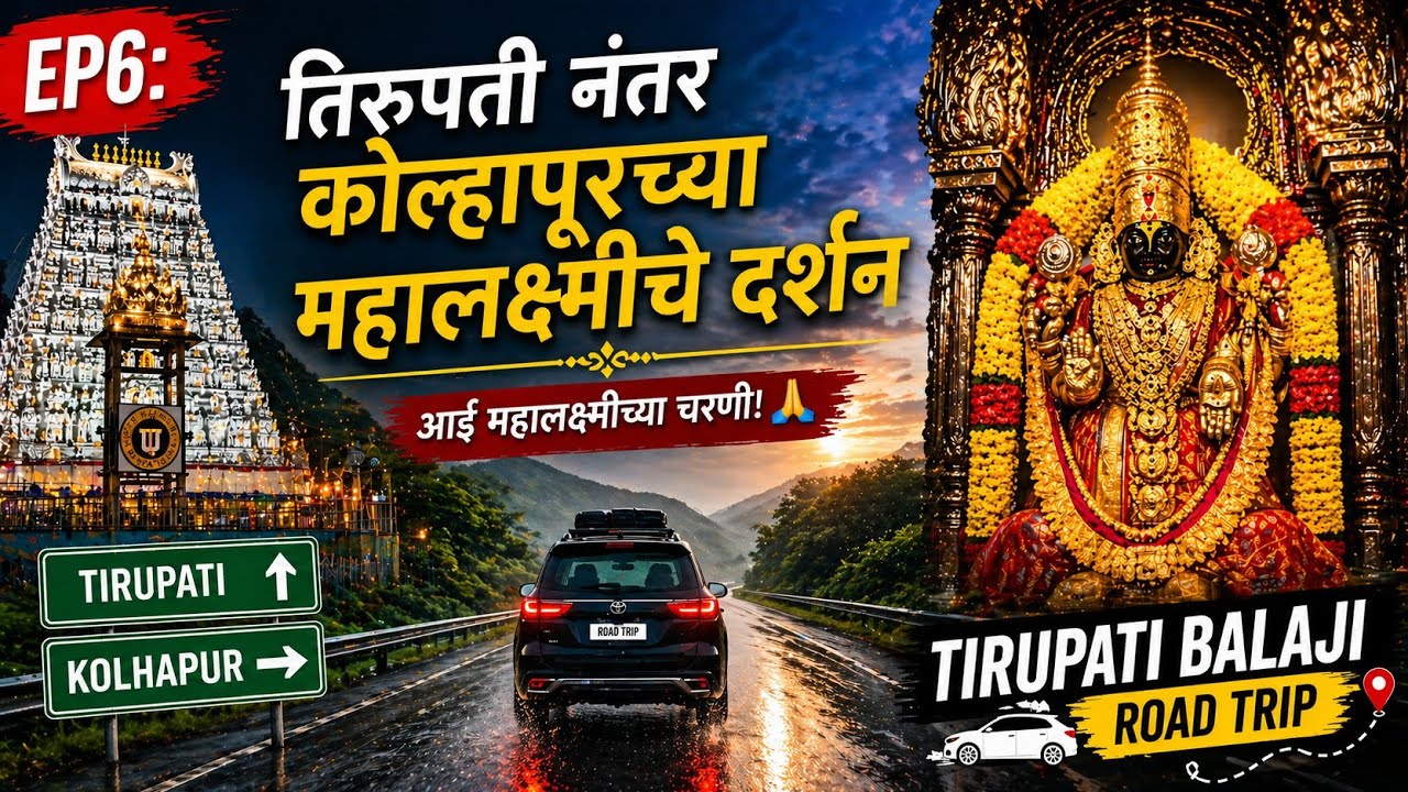 EP6: तिरुपती नंतर कोल्हापूरच्या महालक्ष्मीचे दर्शन | Exploring Kolhapur | Tirupati Balaji Road Trip