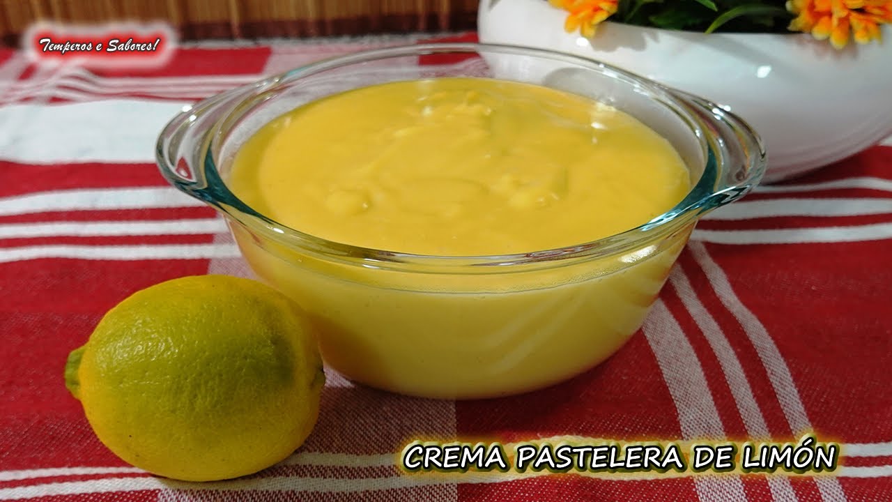 CREMA PASTELERA DE LIMÓN Fácil, Rápida y Deliciosa