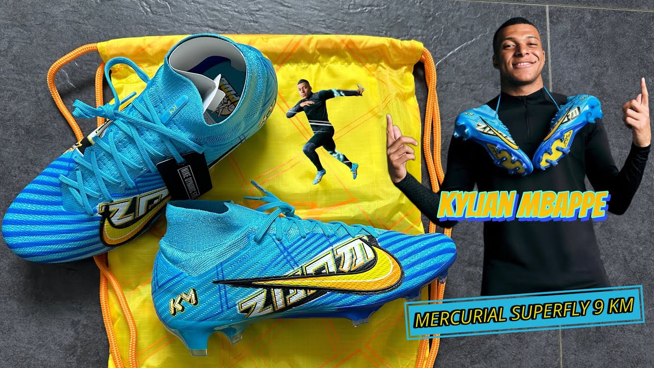 Nike Mercurial Zoom Superfly 9 KM | Kylian Mbappe Signature Boot unboxing + on feet + Review ⚡️🐢
