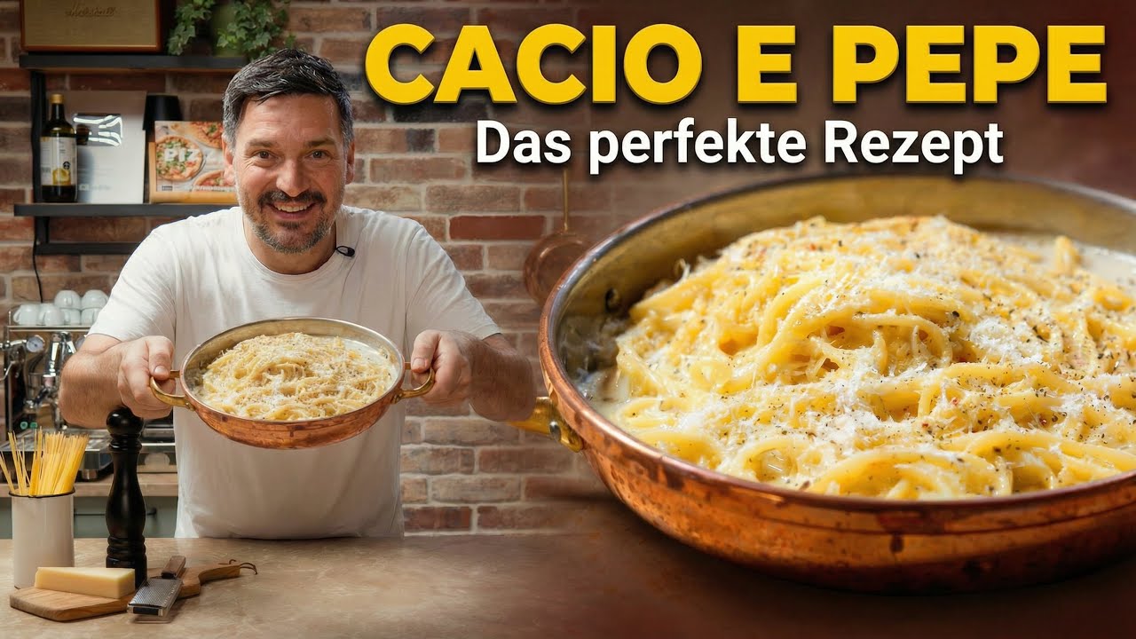 Original Pasta Cacio e Pepe – wie in Rom 🇮🇹🍝