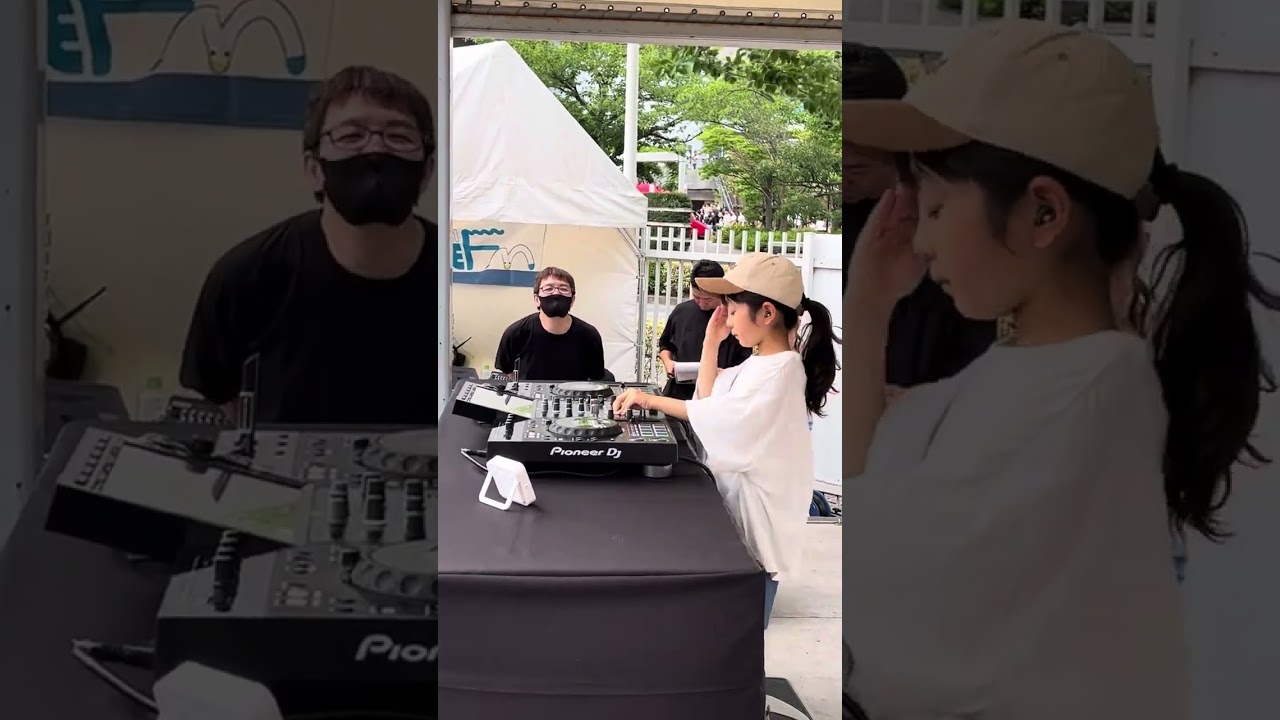 【小学生DJ  RINOKA】@マイルートの日inよこはまコスモワールド ノーカット版 23年7月8日 Guinness World Records Youngest club DJ (female)