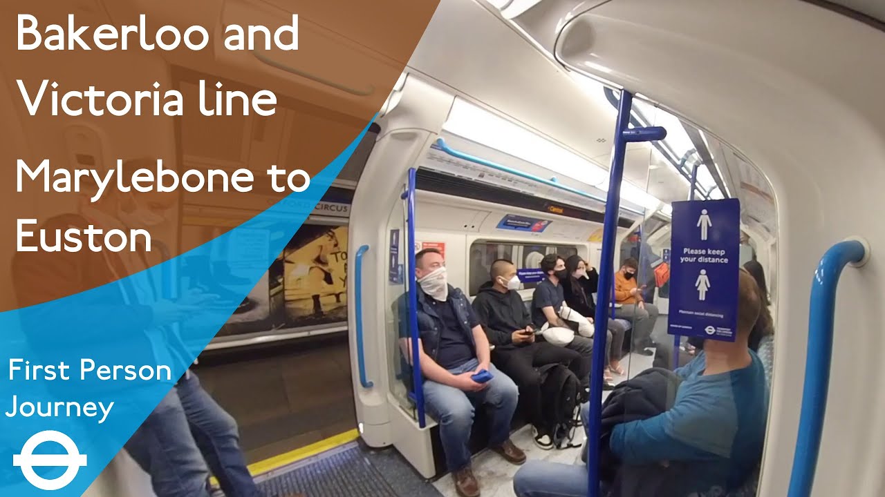 London Underground First Person Journey - Marylebone to Euston via Oxford Circus