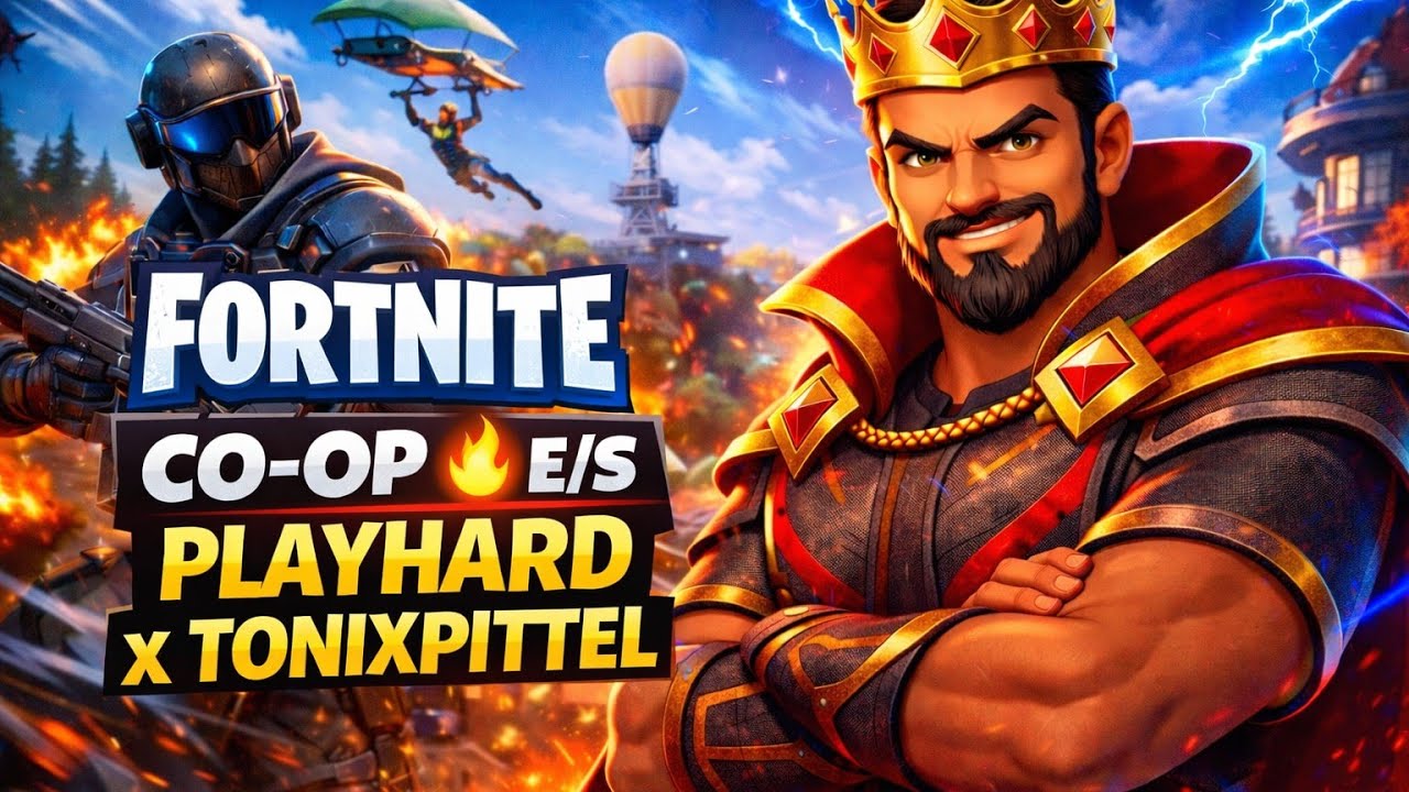 CO-OP INSANO NO FORTNITE 🔥 | PLAYHARD × TONIXPITTEL