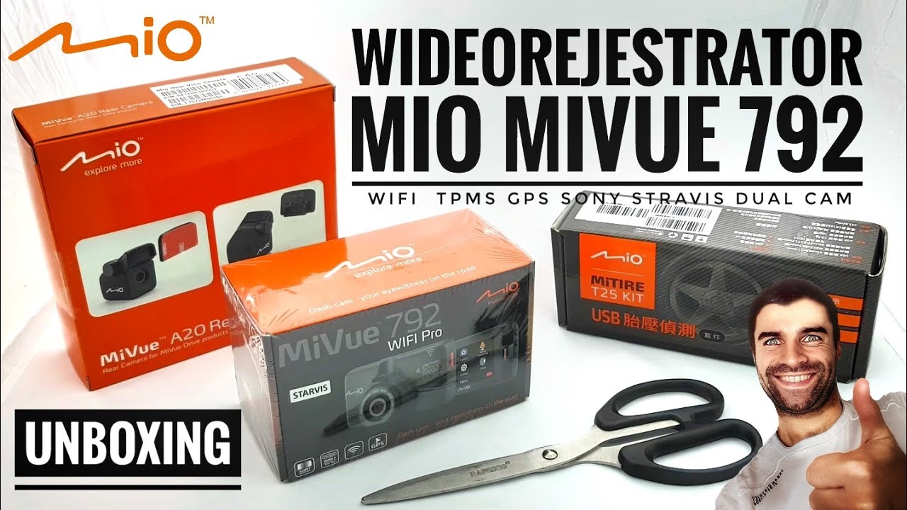 Mio MiVue 792 + A20 + MiTIRE Rozpakowanie i Konfiguracja | ForumWiedzy