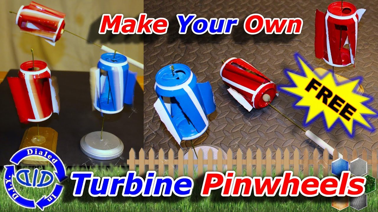 Make Turbine Pinwheels - Amazing Coke Can Project