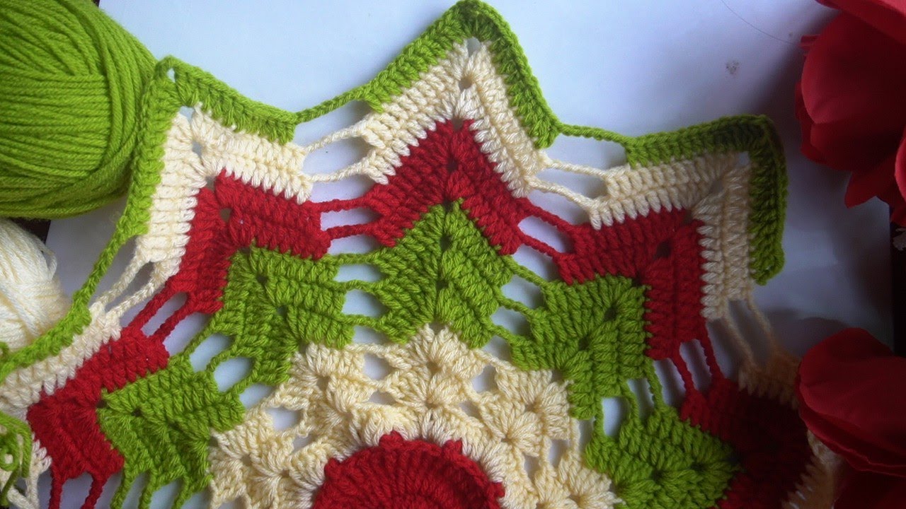 🌸Easy Crochet Coaster Tutorial | Beautiful Two-Color Flower Motif 🌸