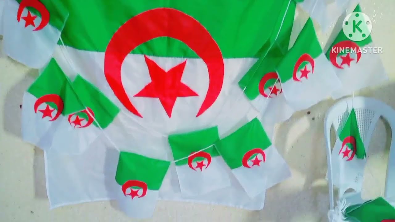 مشروع طريقة خياطة علم الجزائر 🇩🇿مع ام عبير
