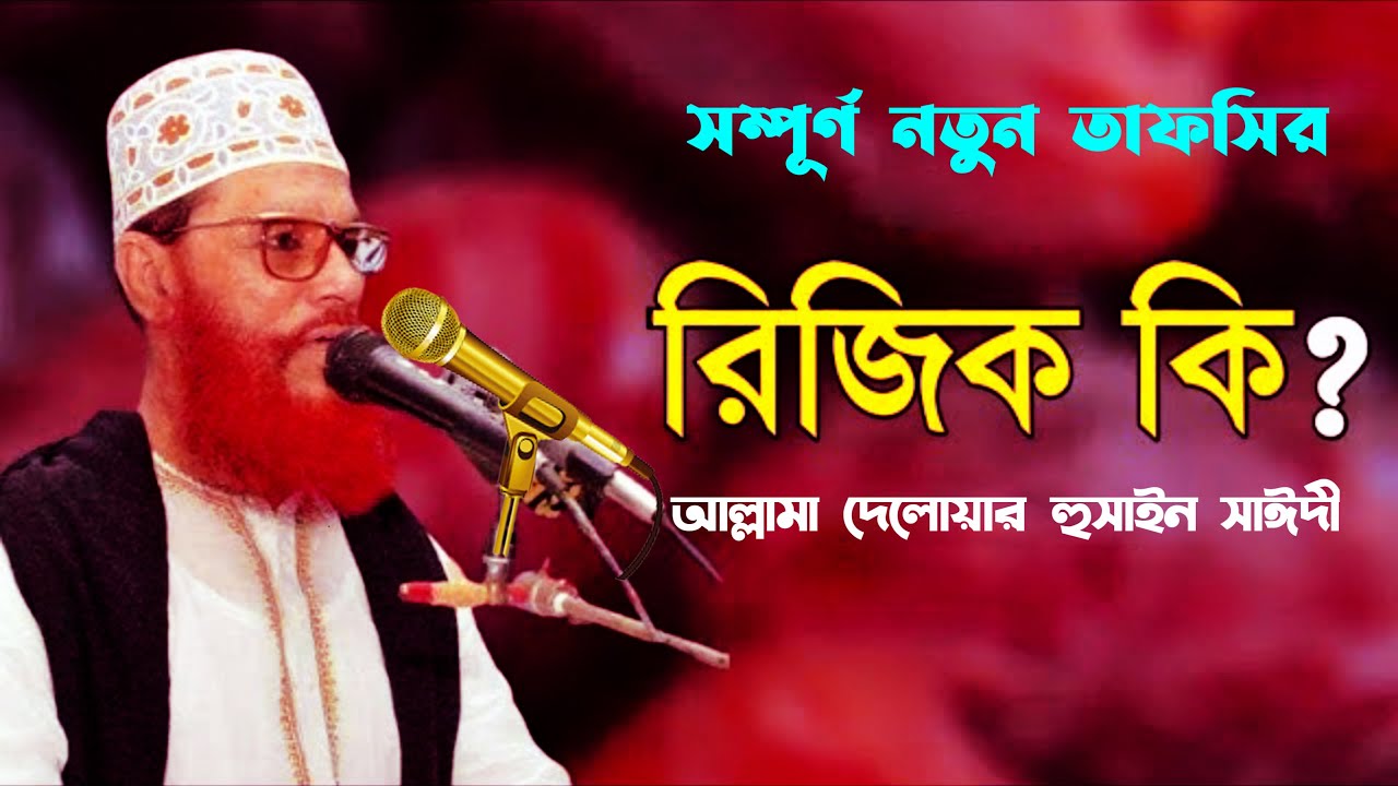 রিজিক কি ?রিজিক নিয়ে আর দুশ্চিন্তা করা লাগবে না | Rijik Ki ? Delwar Hussain Saidi  Saidi Waz Mahfil