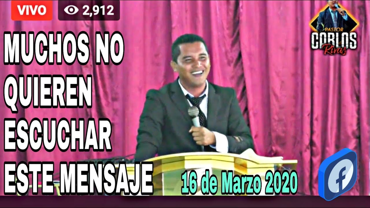 Pastor Carlos Rivas | Tema: Nuestro temor tiene que ser a Dios (16 de Marzo 202)🔴EN VIVO